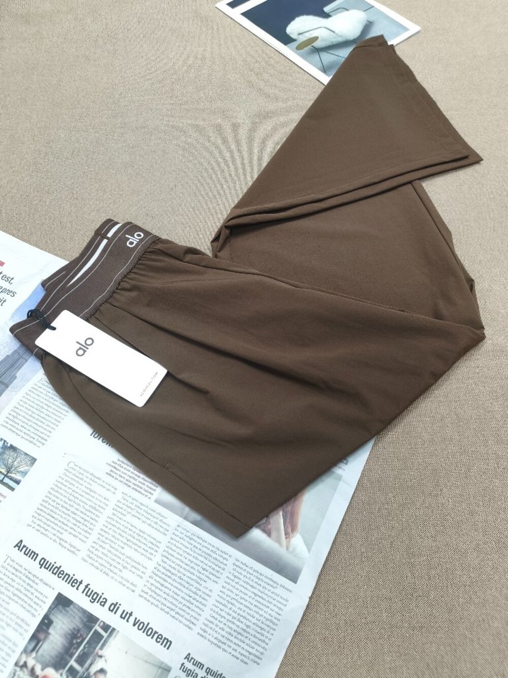 Alo Yoga Espresso Versatile High/Low Rise Trouser🔆Athleisure🎓Office (Regular) - Picture 6 of 7